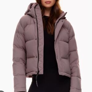 Super puff Shorty in Smoked Eggplant